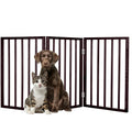 3-Panel Indoor Foldable Dog Fence for Stairs and Doorways - 54x24 in