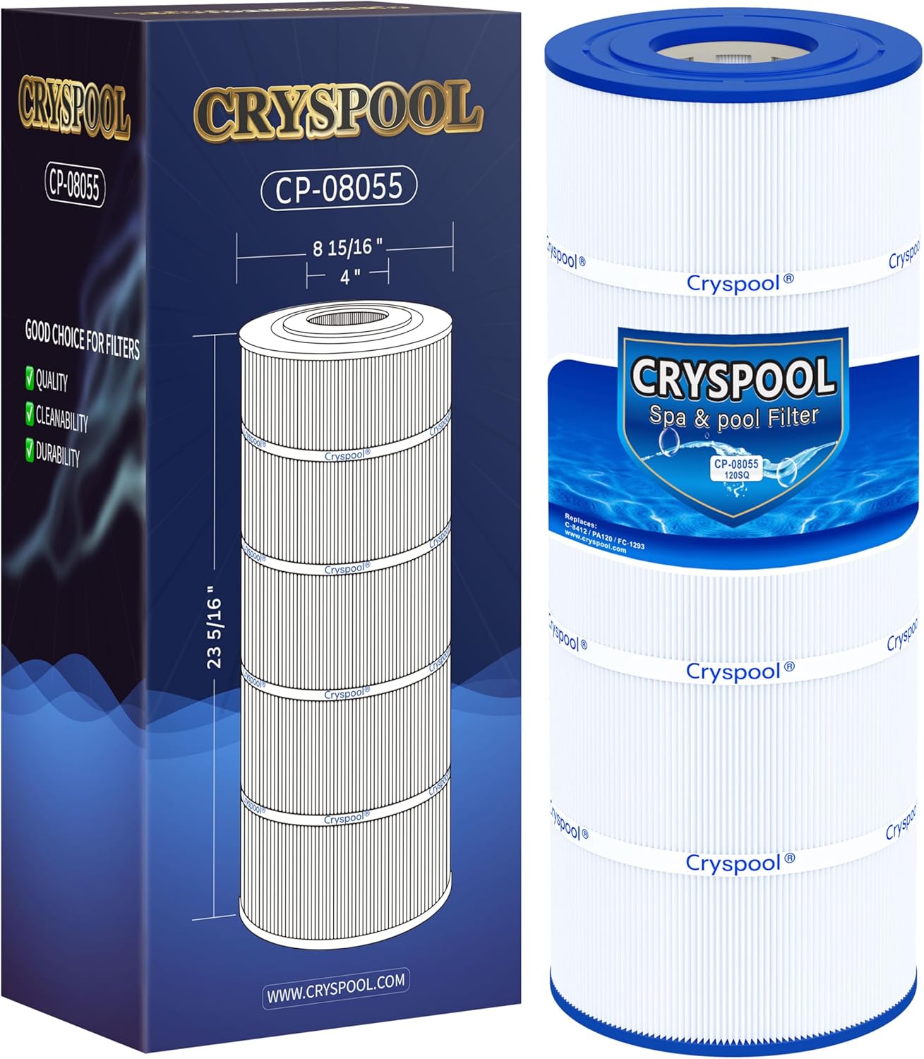 Cryspool 08055 Filter for Hayward C1200 and More Models