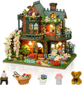 Miniature House Kit - DIY Tiny House Kit with LED for Adults