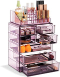Clear Cosmetic Makeup Organizer - Spacious Acrylic Storage Case