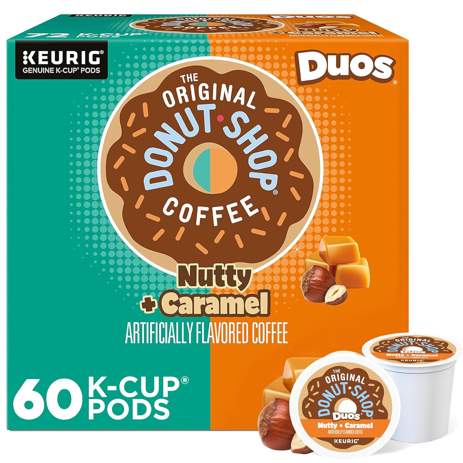The Original Donut Shop Duos Nutty + Caramel Coffee K-Cups