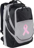 Broad Bay Pink Ribbon Backpack Laptop Computer Bag - Padded Laptop