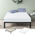 Mia Metal Platform Bed Frame with 10in Cooling Gel Foam Mattress