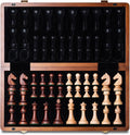 A&A 15ft Magnetic Wooden Chess Set - Portable Folding Travel Board