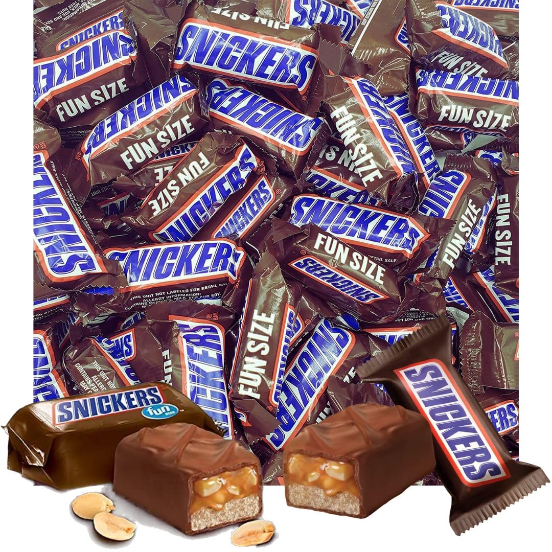 Snickers Fun Size Chocolate Caramel Candy Bars for All Occasions