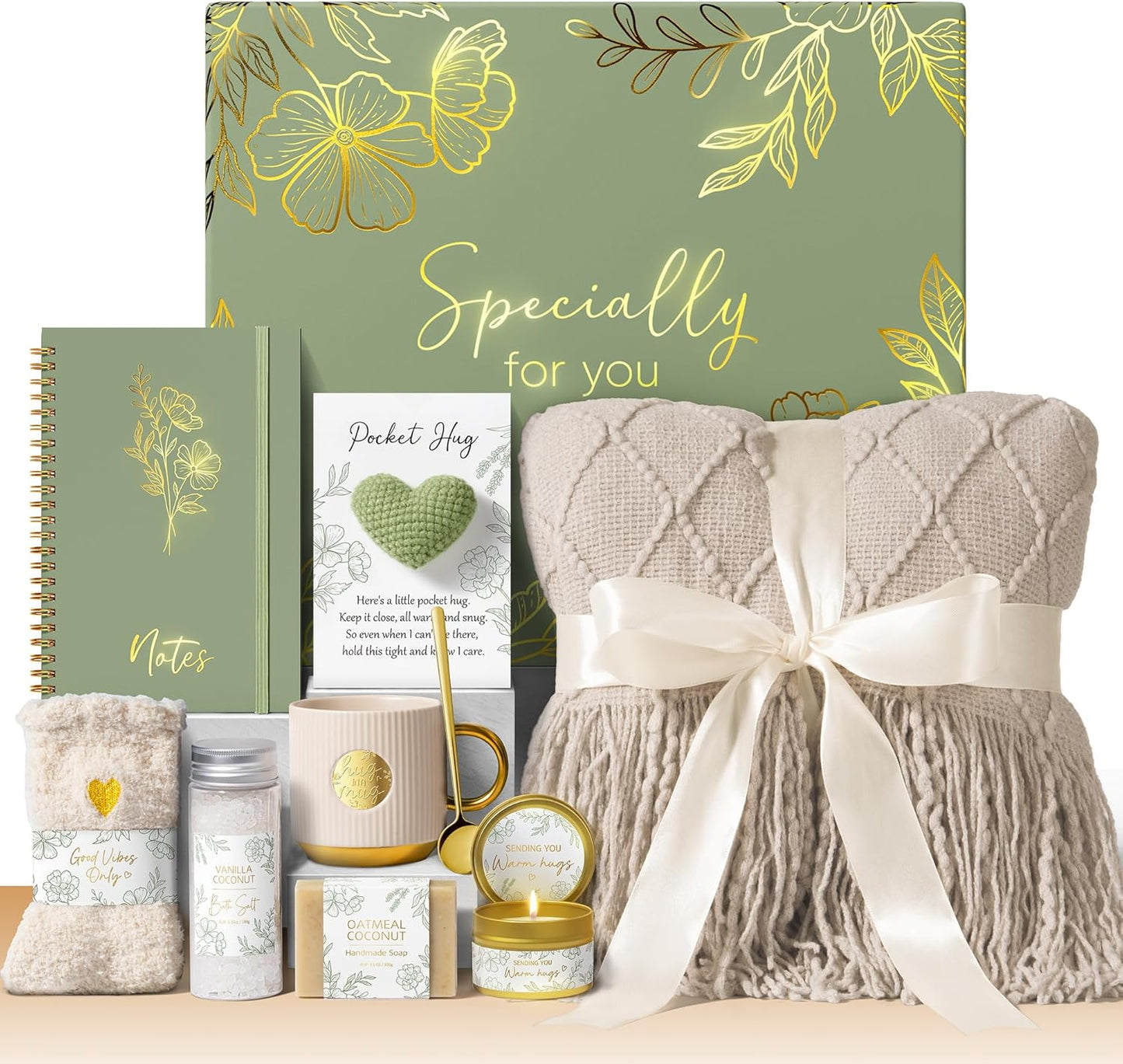 Unique Self Care Gifts for Women - Thoughtful Get Well Soon Baskets
