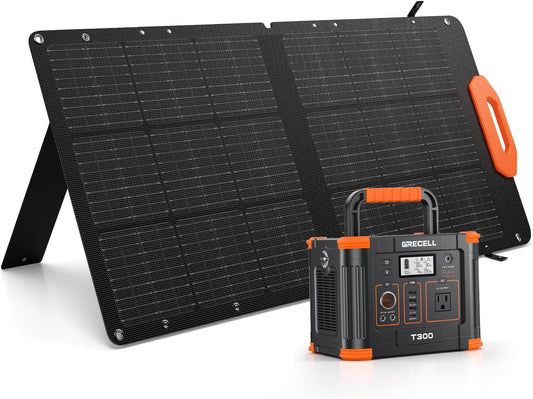330W Portable Power Station + 100W Solar Panel Combo