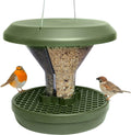 SWISSINNO Dual Chamber Bird Feeder | No Mess Outdoor Feeding