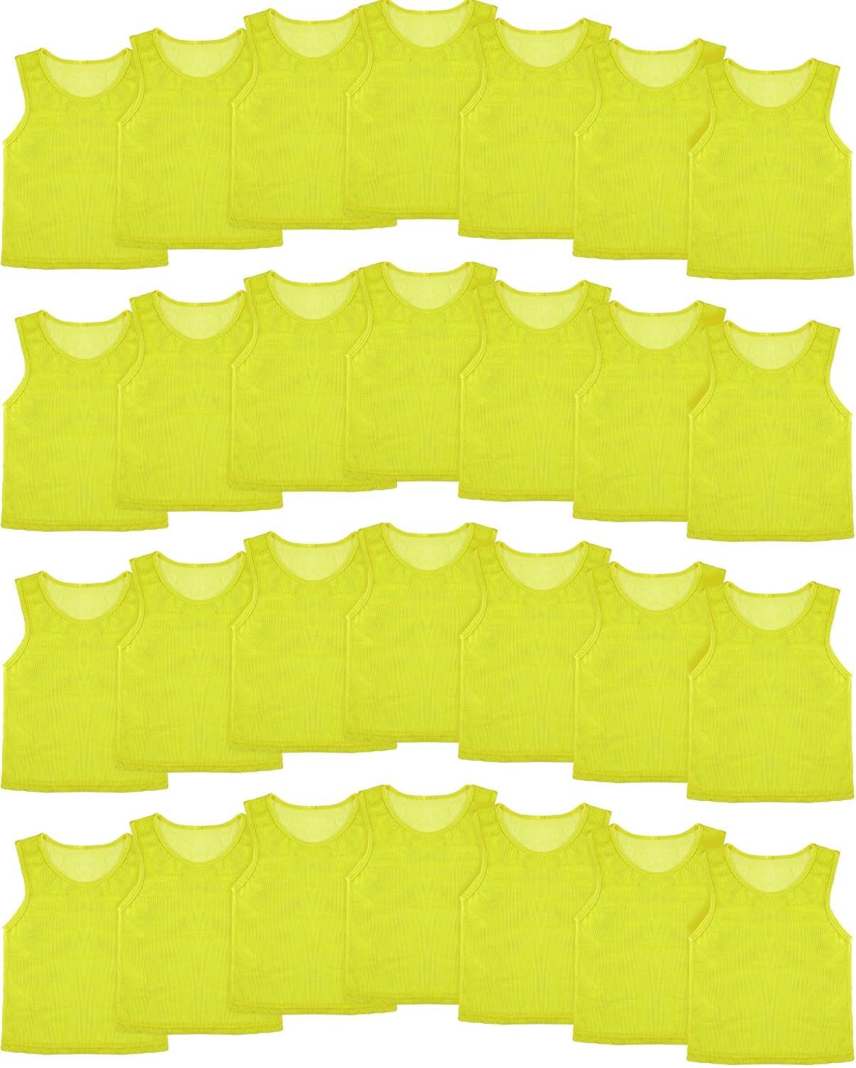 36 Pcs Youth Sports Pinnies for Soccer Basketball Football Practice