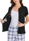 Deyeek Mastectomy Shirts with Drain Pockets - Post Surgery Comfort are