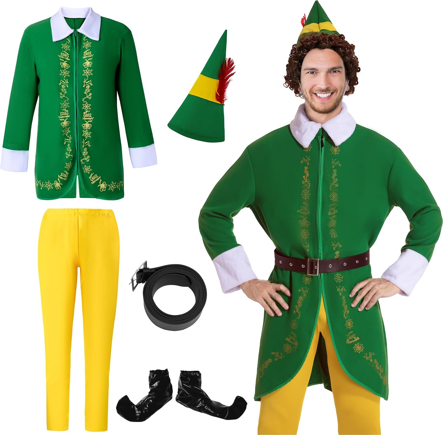 Elf Costume for Adults - Perfect for Christmas and Halloween Fun