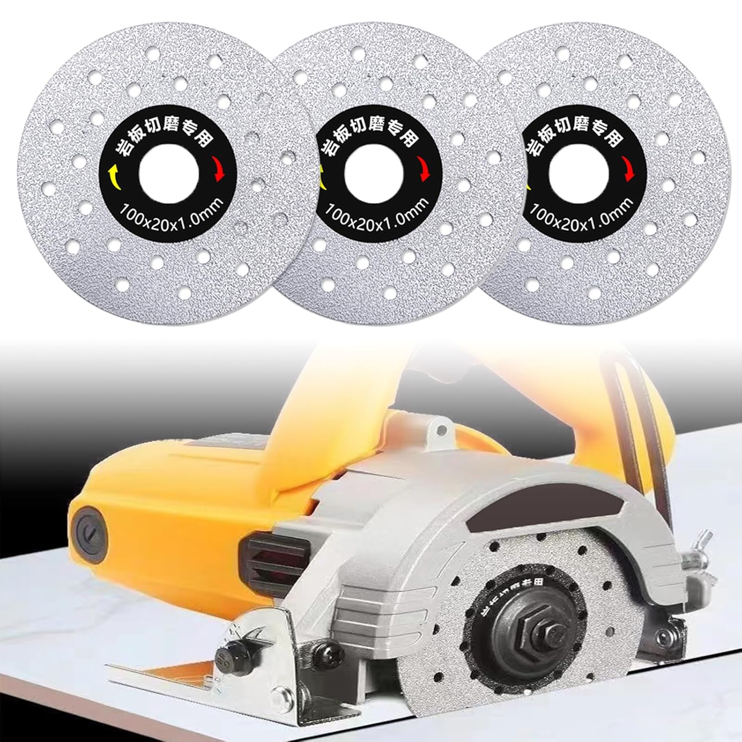 3Pc Diamond Cutting Disc Set for Precision Grinding
