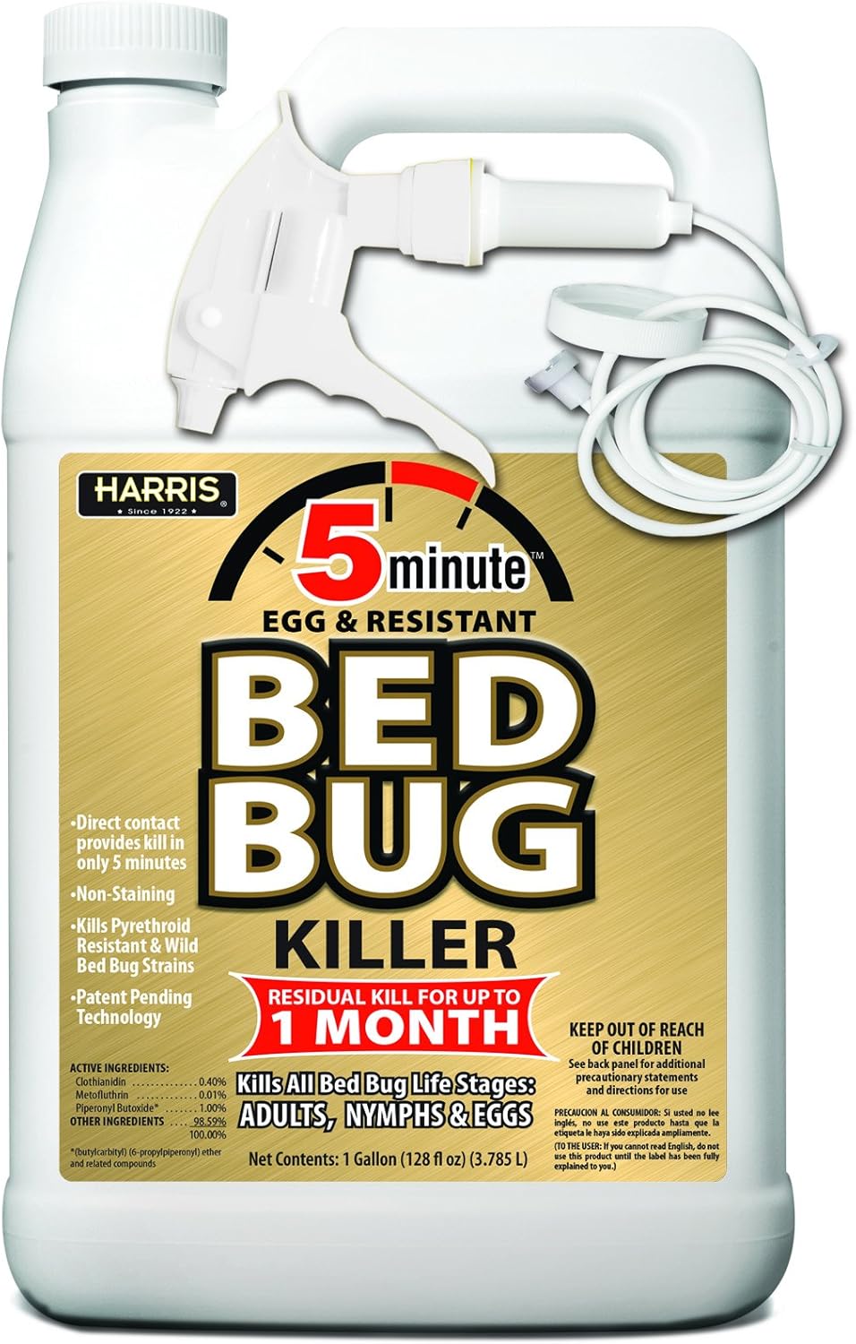 Harris 5 Minute Bed Bug Killer - Fast Acting Odorless Solution