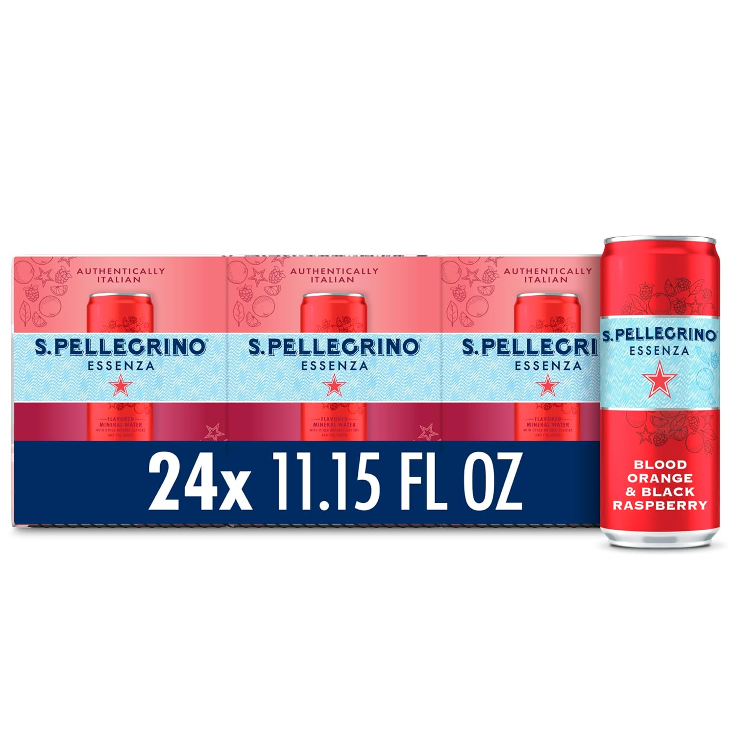 S.Pellegrino Essenza Blood Orange Black Raspberry Water 24 Pack