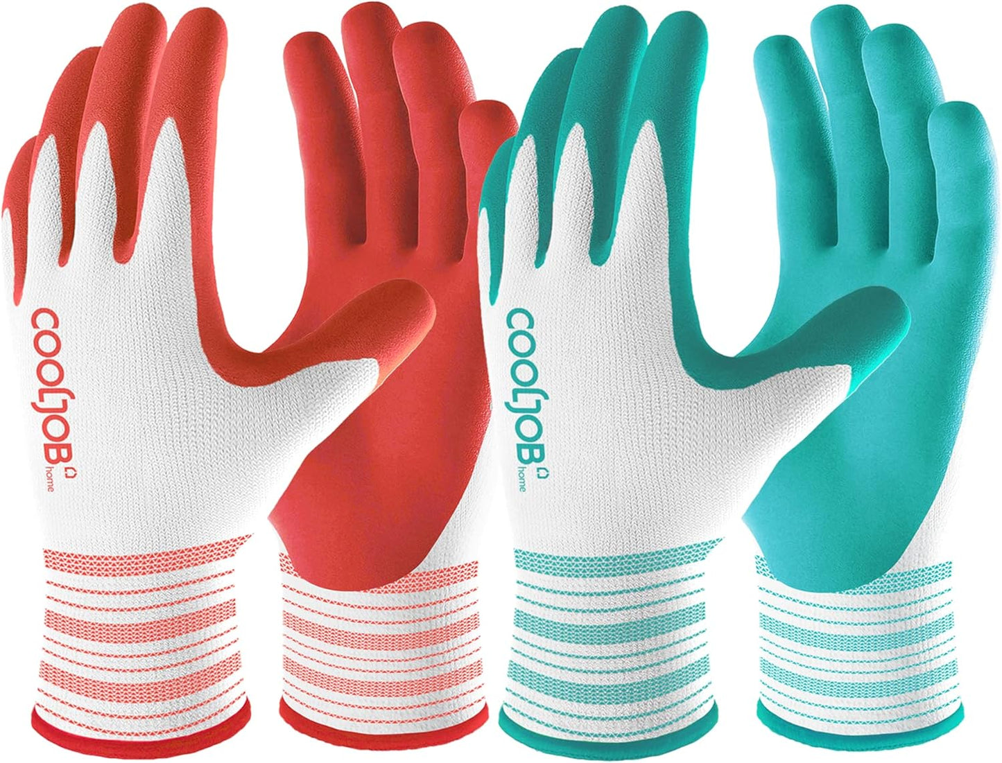 COOLJOB 6 Pairs Women's Gardening Gloves: Breathable, Grip-Enhanced Protection