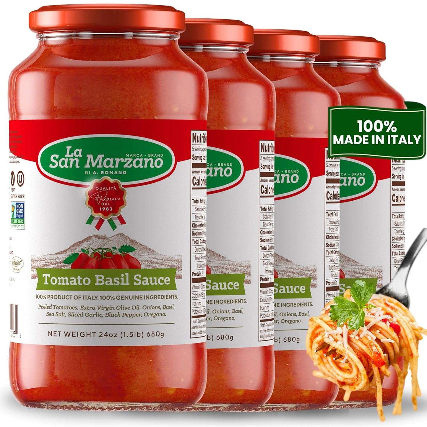 La San Marzano Tomato Basil Sauce - Authentic Italian Flavor