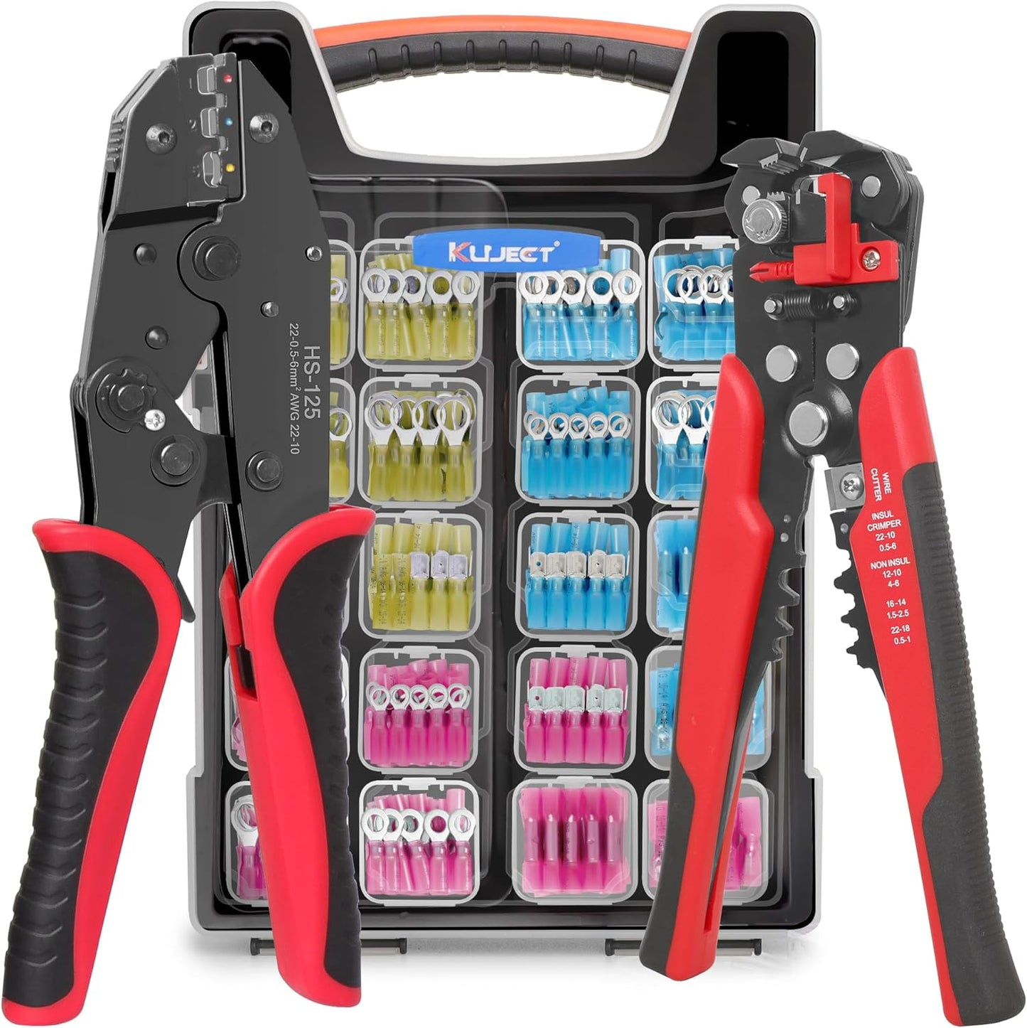 Kuject Crimping Tool Kit: 340 PCS Heat Shrink Wire Connectors