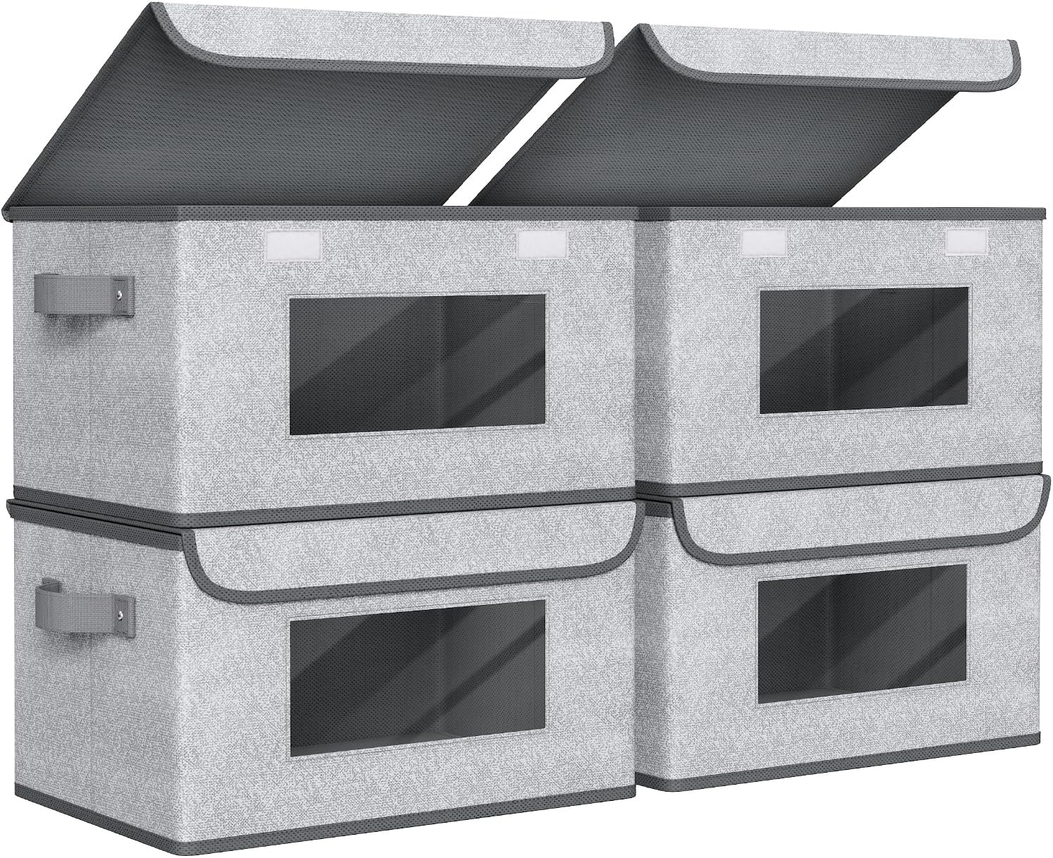Univivi Fabric Storage Boxes - Collapsible Bins with Lids