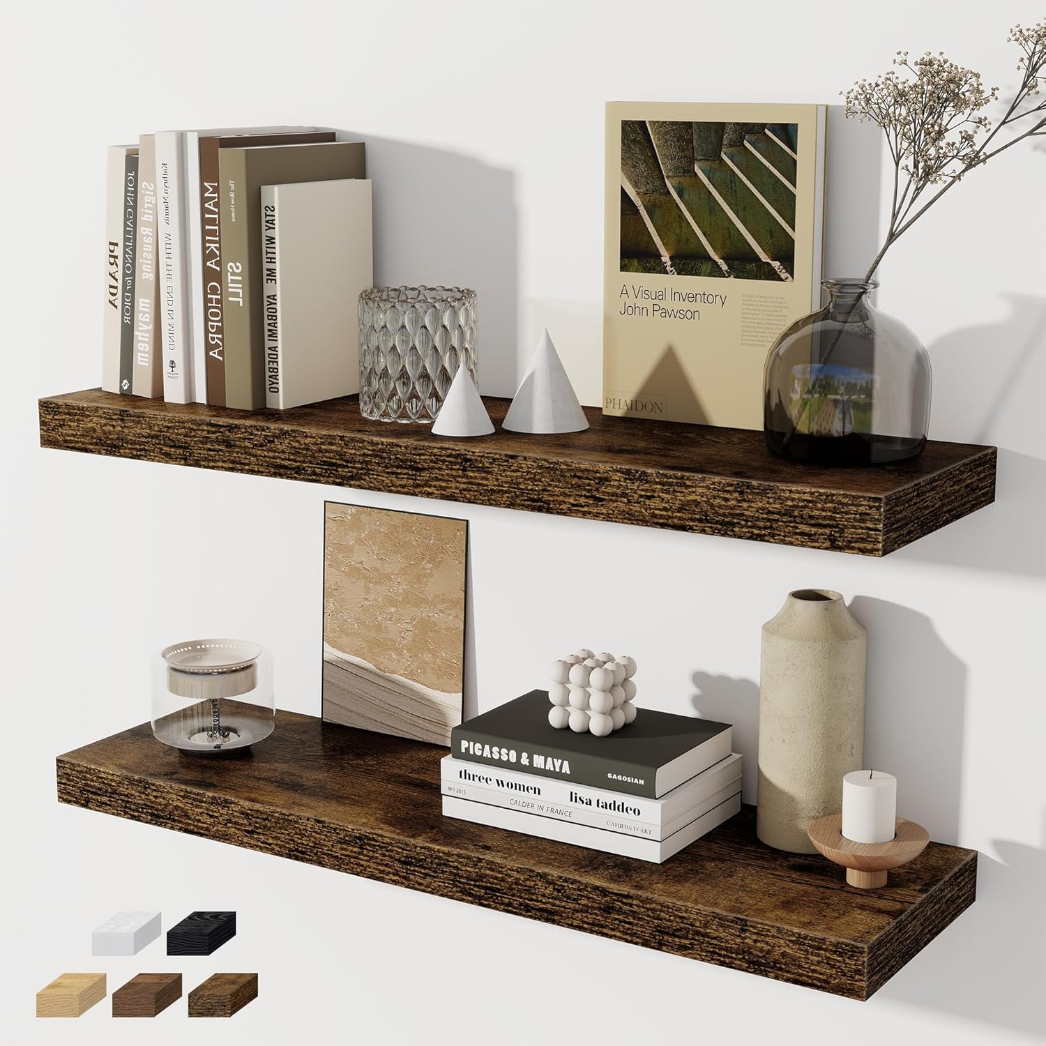 Floating Shelves for Wall - Fun Memories Rustic Display