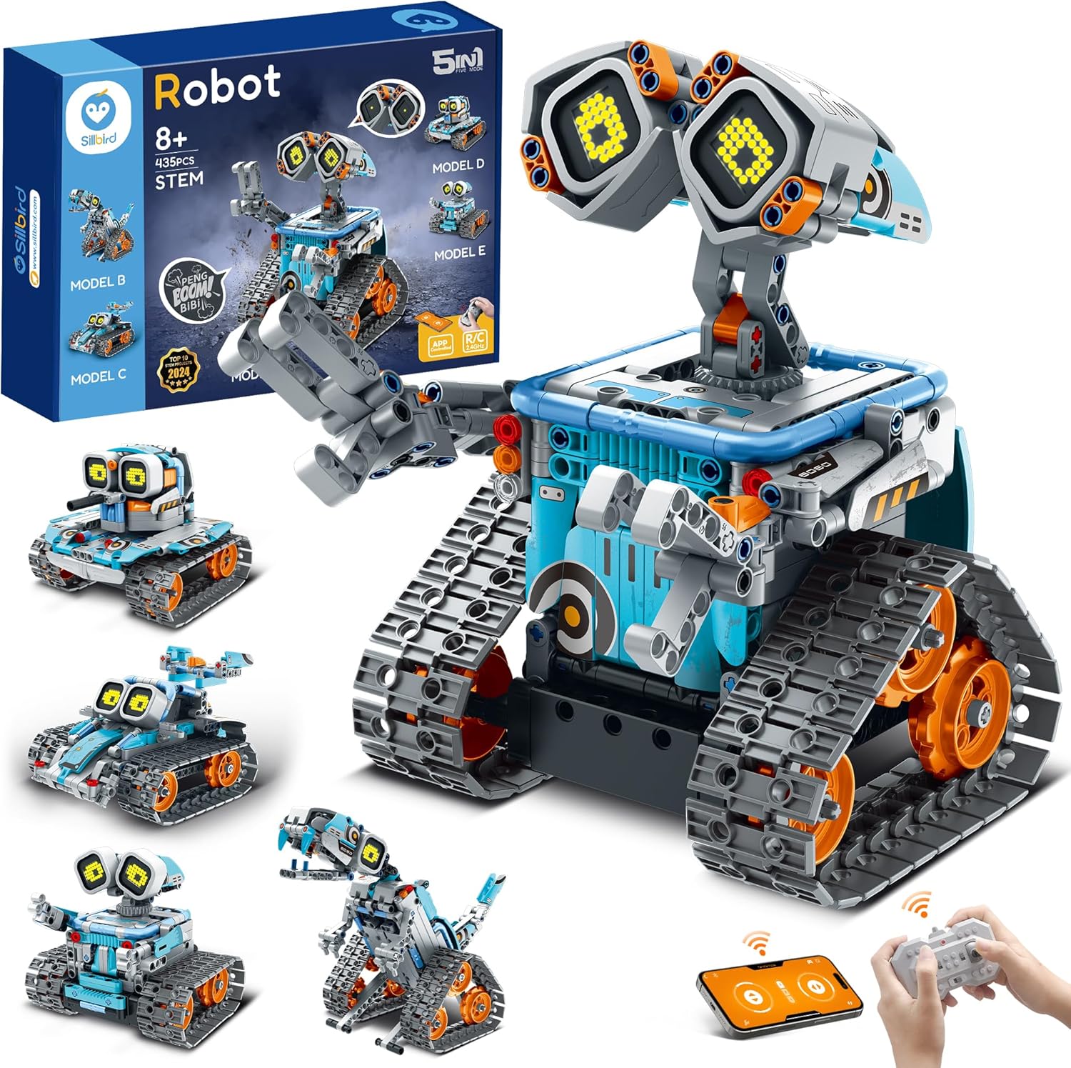 Sillbird 5-in-1 Robot Kit: Inspire STEM Learning