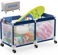 249 Gallon Large Pool Storage Bin with Cover - Heavy Duty Organizer