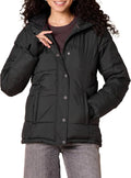 Women's Heavyweight Quilted Hooded Puffer Coat - Warm, Water-Resistant