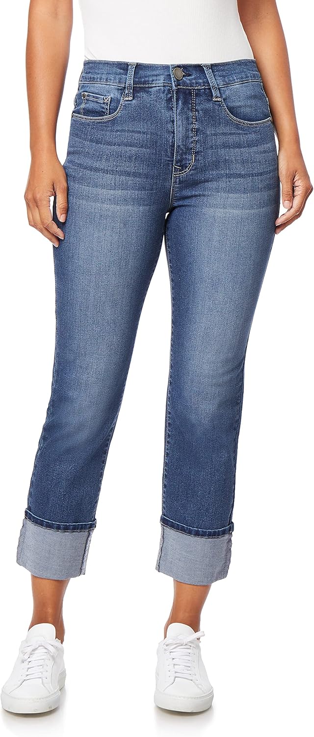 Angels Forever Young Womens Signature Straight Crop Jeans Review