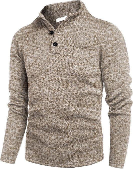 COOFANDY Men's Casual Henley Pullover Sweatshirt for Style
