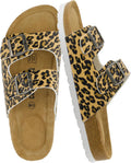 CUSHIONAIRE Lane Cork Footbed Sandals for Women (Style WWRD)