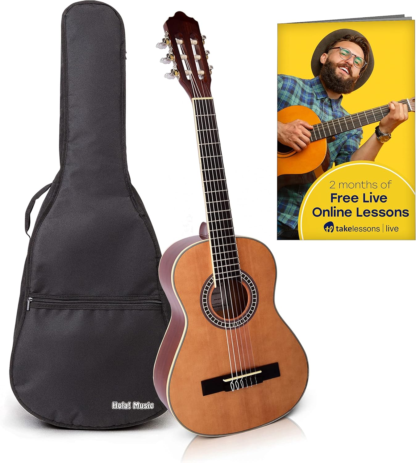 Classical Guitar with Soft Nylon Strings for Young Players