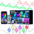 RGB Permanent Outdoor Lights 100FT Smart LED Eaves Lights - Triangular