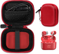 CaseSack Case for TOZO T20 Wireless Earbuds - Red Compact Protector