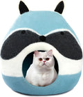 Merino Wool Cat Cave Bed - Foldable Cozy Hideaway Pod