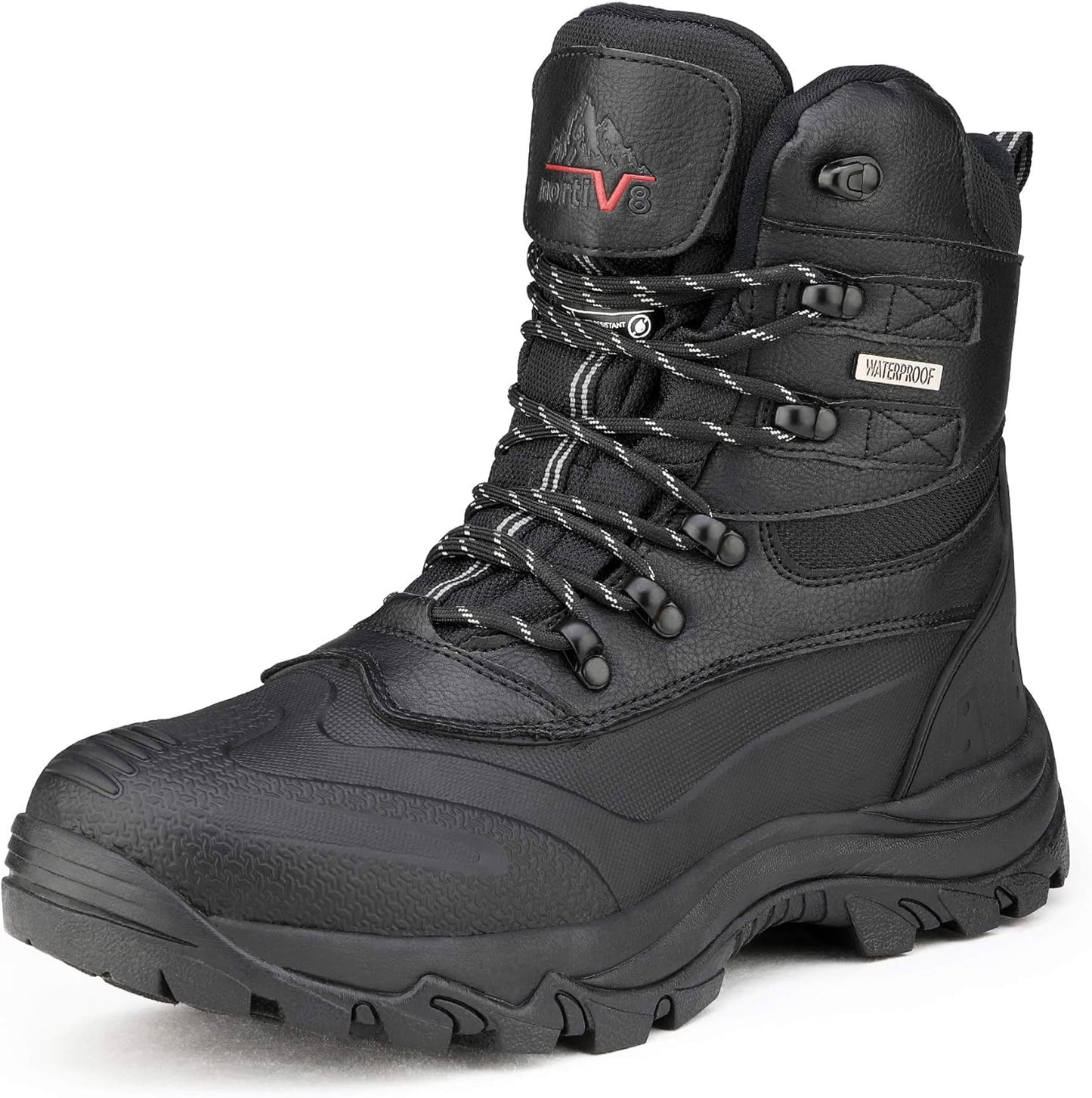 NORTIV 8 Men's Insulated Waterproof Construction Snow Boots