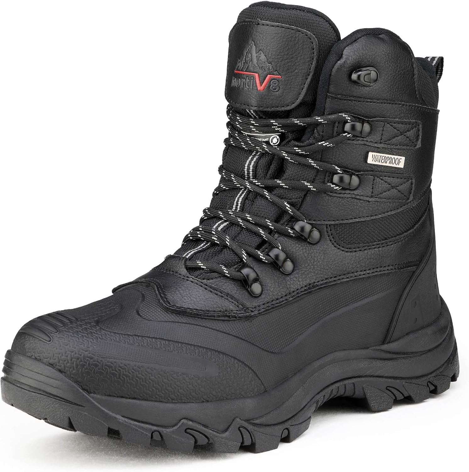 NORTIV 8 Men's Insulated Waterproof Construction Snow Boots