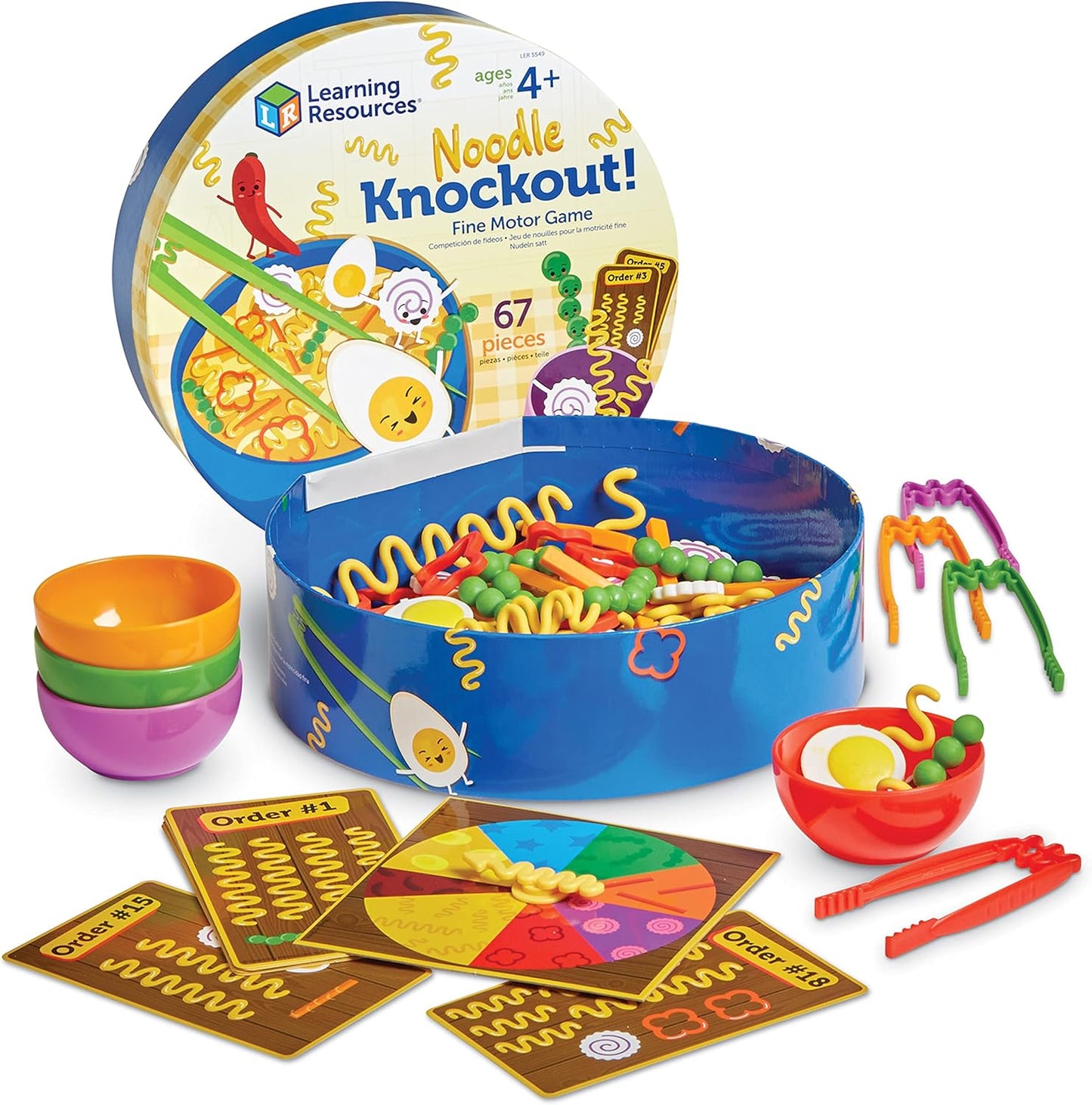 Fine Motor Skills Game, 67 Pieces, Ages 4+