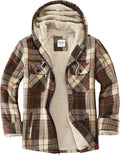 Women's Sherpa Lined Plaid Fleece Zip Jacket - Cozy Fall Layer