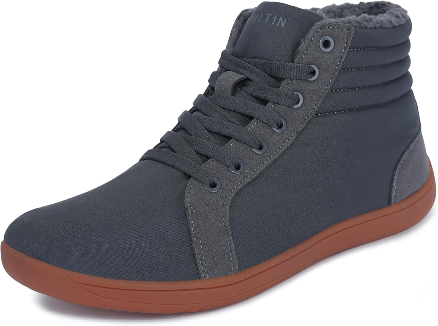 WHITIN Wide Winter Barefoot Hi-top Sneakers| Optimal Warmth