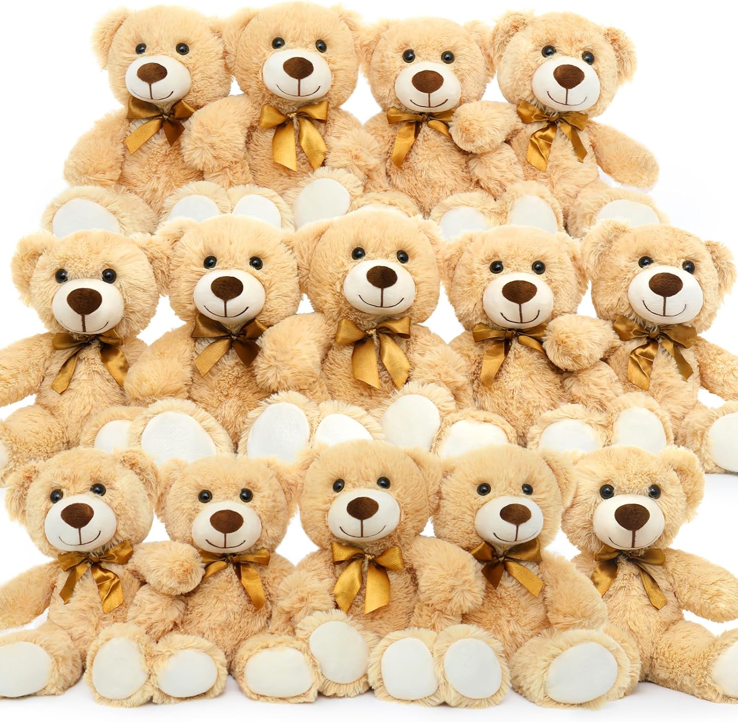 MorisMos 14Pcs Teddy Bears Bulk for Baby Shower Centerpieces