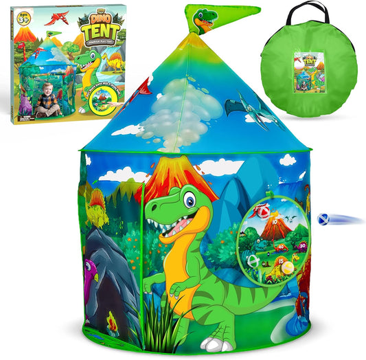 Adorable Dino Play Tent | Interactive Games | Carry Bag