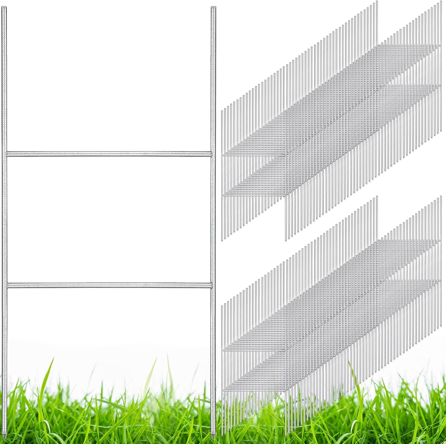 Therwen 200 Pcs Yard Sign Stakes for Heavy Duty Lawn Decor