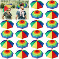 Kacctyen 20 Pieces Umbrella Hats for Adults - Fun and Functional