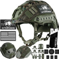 PJ Type Airsoft Helmet Set Size M - Lightweight Tactical Headgear