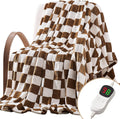 Electric Blanket Heated Throw - 50x60 Ultra Soft Cozy Flannel for Home