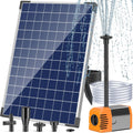 Antfraer Solar Fountain Pump 25W - Adjustable Flow Solar Pond Pump