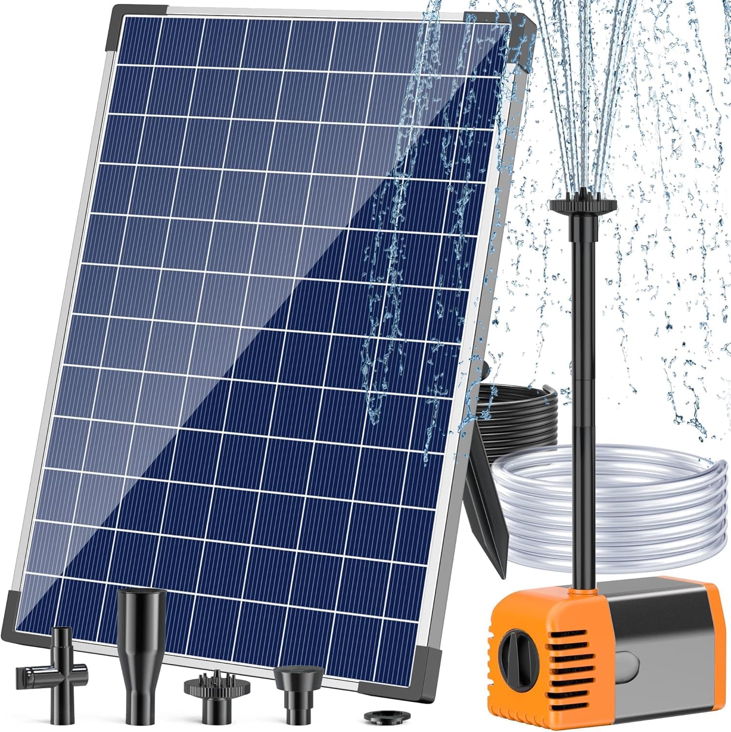Antfraer Solar Fountain Pump for Pond Garden Water Features