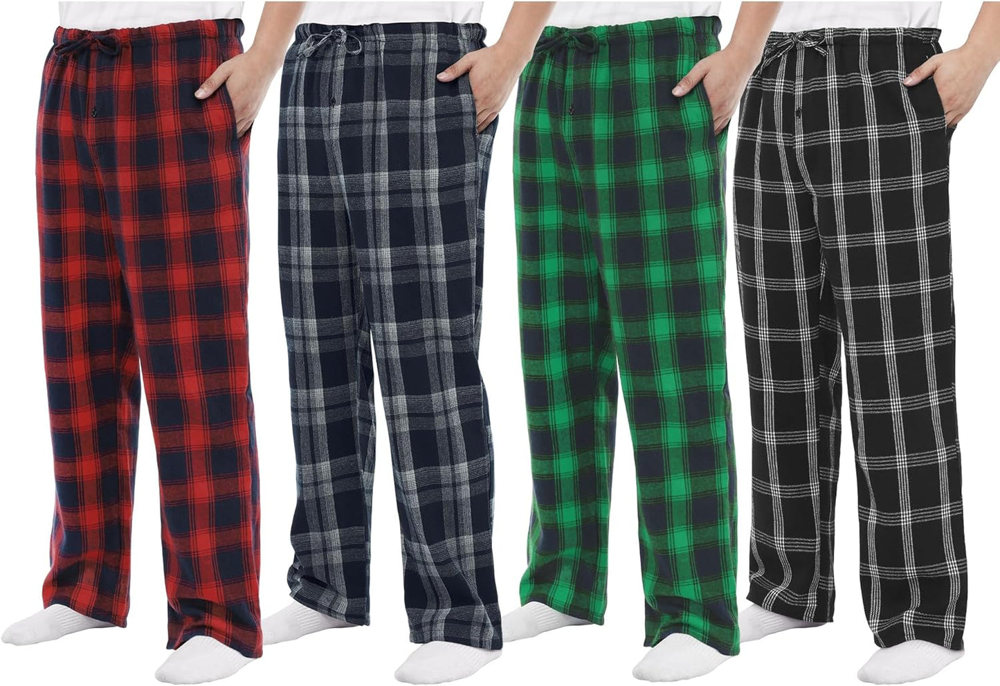 Motarto Men's Flannel Pajama Pants for Cozy Sleep and Lounge