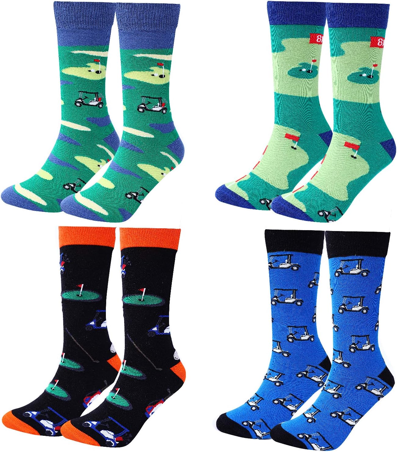 Moyel Men's Golf Socks Set - Cool & Funky Designs!