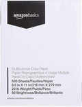 Multipurpose Copy Printer Paper 8.5 x 11 in - 1 Ream, 92 Bright
