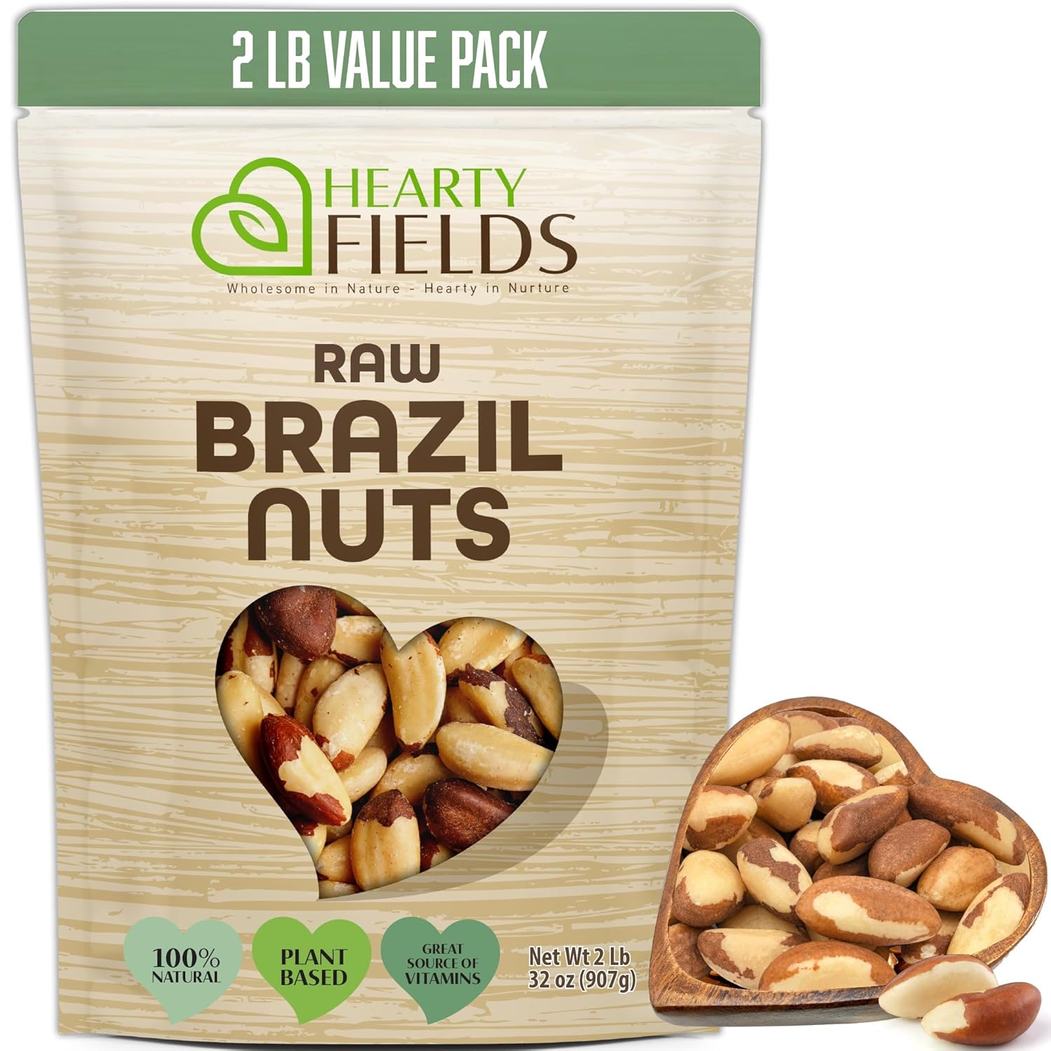 Raw Brazil Nuts Unsalted - Healthy Protein Snack for Diets